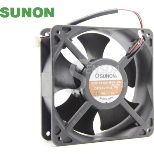 For Sunon KDE2412PMB1-6A 12038 DC 24V 6.7W 120X120X38MM 12cm server cooling fan