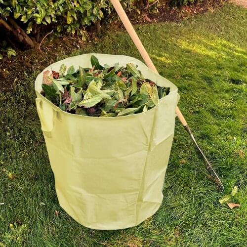 Large Capacity Garden Bag Reusable Leaf Sack Trash Can Foldable Garden Garbage Waste Collection Container Storage Bag