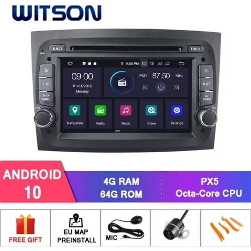 WITSON Android 10.0 IPS HD Screen For FIAT DOBLO 2015 Multimedia Player Car 4GB RAM+64GB FLASH