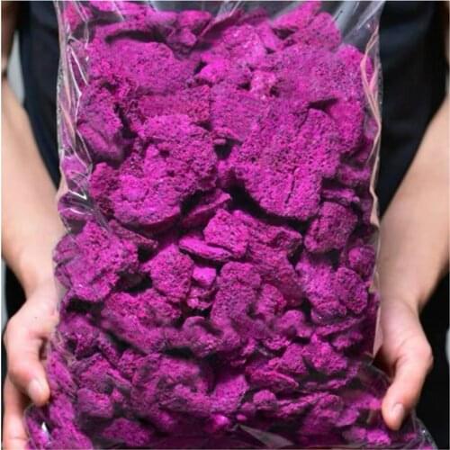 500g Freeze Dried Red Pitaya Fruits Snacks/Chunks - Non-GMO 100% Natural and Organically Processes/Bake Material Cake Decorate