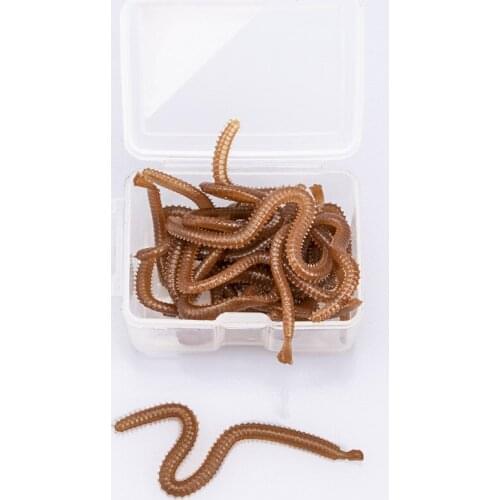 1box Artificial Larva Grub Soft Lures Fish Baits Worm Bionic Shrimp Bread Insect Bait Fishing Lure Carp Fishing Gear