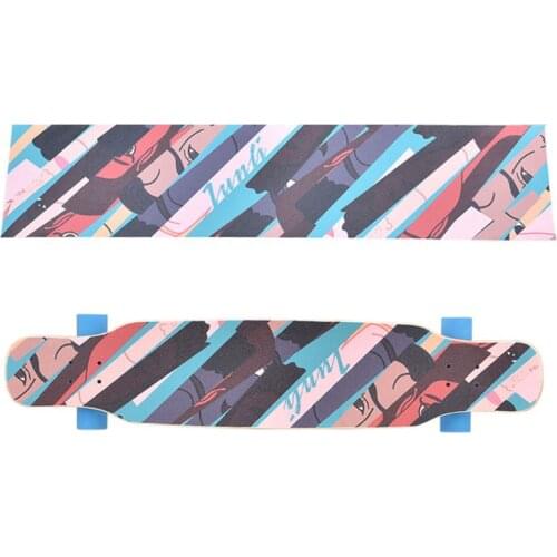 2021 New 47X10" Longboard Skateboard Anti-Slid Griptapes Colorful Sandpaper Grip Tape
