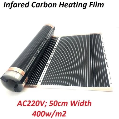 400w/m2 Infrared Carbon Underfloor Heating Film AC220V Warm Floor Mat