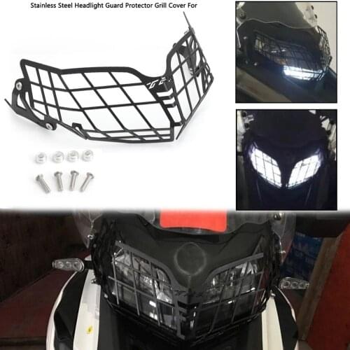 Areyourshop For Benelli TRK502 TRK 502 Headlight Guard Grill Protector Stainless Steel Motorcycle Covers Grille Accessories Part