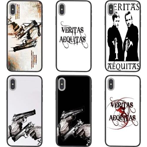 Black Etui Painting Back Soft Cover The Boondock Saints Veritas for Huawei Honor V40 10X Lite Case Honor 8x 9s 10 20 Lite 10i