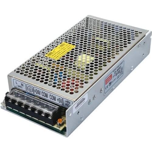 D-60C dual power supply switching power adapter, dual voltage regulator DC5V/24V