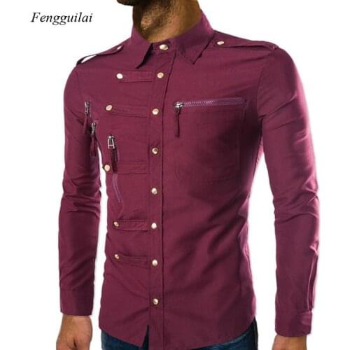 Fengguilai Men's Long Shirts