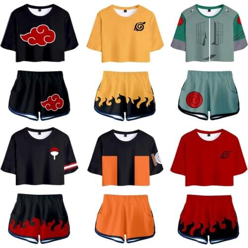 Shirt Cosplay Costume Anime T shirt Sport Suit Tees Shorts Disfraz Women Clothes T-shirt