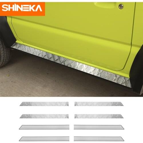 Chromium Styling for Suzuki Jimny JB74 2019+ Stainless Steel Car Door Sill Guard Decoration Tirm for Suzuki Jimny Accessories