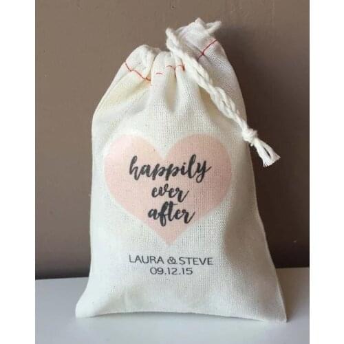 Customize happily ever after wedding favor bags, Bachelorette thank you kits, bridal shower Survival Kit Chocolate Candy pouches