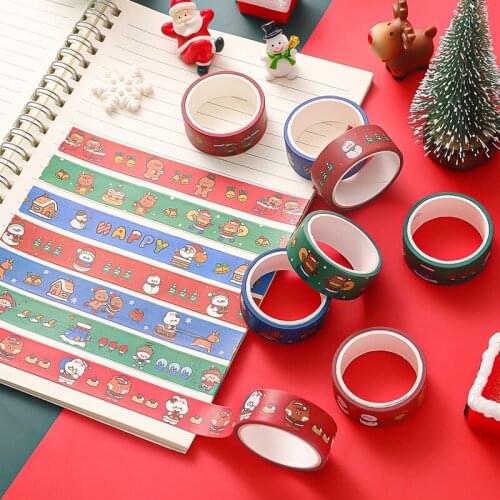 1Rolls Cute Decorative Masking Tape Washi Tape for Christmas, Halloween, Valentines Day, Thanksgiving Gifts, DIY Crafts Arts