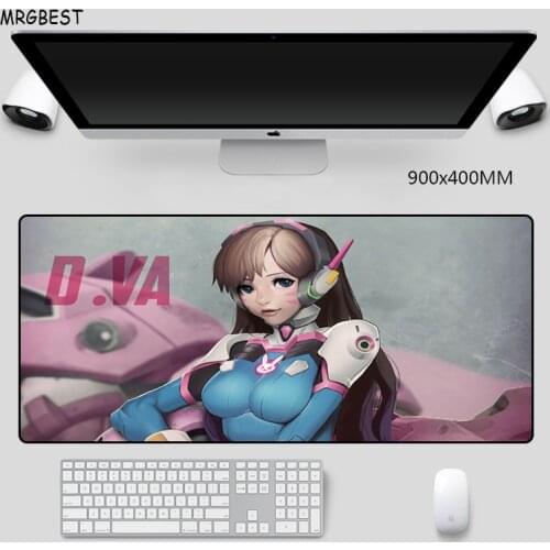 MRGBES Extended Large Mouse Pad Anime Girl Photo Pads Keyboard Pad Mousepad with Precision Hemming Full Desk Mats for Gamer