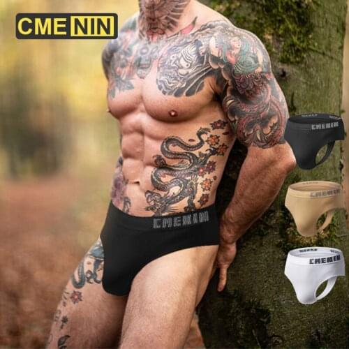 CMENIN Jockstrap Men Men Underwear Sissy Thong Men Seamless Briefs Cuecas Gay Mens Panties Sexy Lingerie Gay Sexy Underwear
