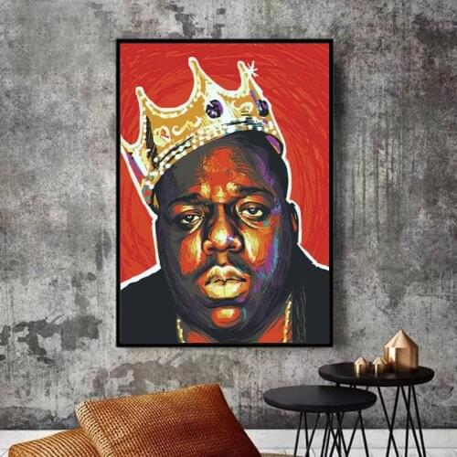Wall Canvas Art Notorious Big Poster Art Decor Print on Canvas Wall Art Portrait Picture for Living Room Home Decoration