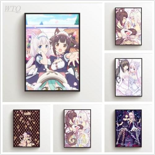 Nekopara Chocola Vanilla Anime Posters Wall Poster Canvas Painting Wall Decor Posters Wall Art Picture Room Decor Home Decor