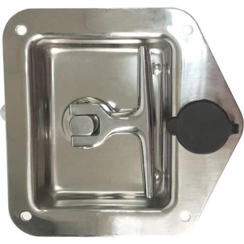 Stainless Steel Car Folding T-Shaped Handle Lock Trailer Plane RV Caravan Truck Engineering Vehicles Latch Toolbox Knob Locks