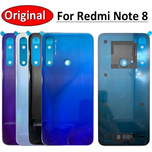 New For Xiaomi Redmi Note 8 Pro Battery Back Cover Glass For Redmi Note 8 Battery Back Cover Backshell