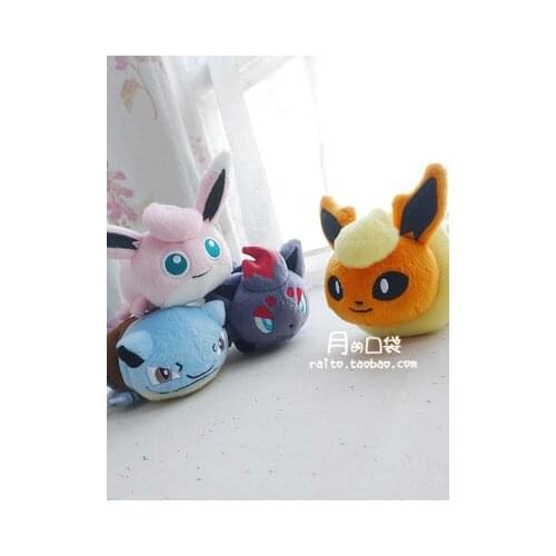 Pokenmon Plush toys Lie prone posture Wigglytuff Flareon Zorua Blastoise Soft Stuffed Doll Birthday Present For Child