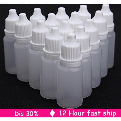 100/50/25PCS 10ml Empty Plastic Squeezable Dropper Bottles Eye Liquid Dropper Eye drop bottle Container Bottle Box