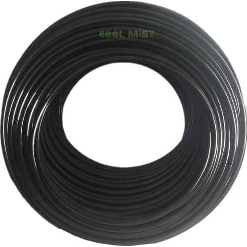 H142 Black PE 70bar hose 9.52mm high pressure atomized tubing for artificial fog misting system 3/8" high pressure pipe 50M/Roll