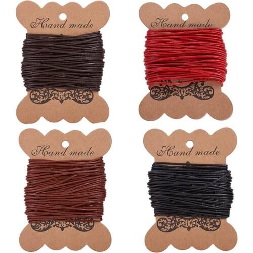 10m 1.5mm Genuine Leather Cord Cowhide Round Jewelry String Rope for Jewelry Making DIY Bracelet Necklace Accessories Findings