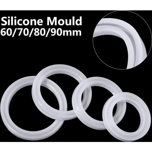 Silicone DIY Bracelet Casting Mold 60/70/80/90mm Bracelet Bangle Resin Epoxy Mould For Handmade Jewelry Drop Gel Tools