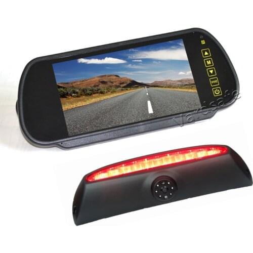 Vardsafe VS507K | Brake Light Rear View Reversing Camera + 7 Inch Clip-on Mirror Monitor for Iveco Daily Van (2006-2013)