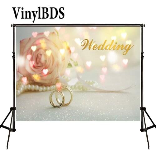 VinylBDS Photography Backdrops 10X10Ft Wedding Photo Background Flower Backdrop Love Backdrops Bright Star Background Wedding