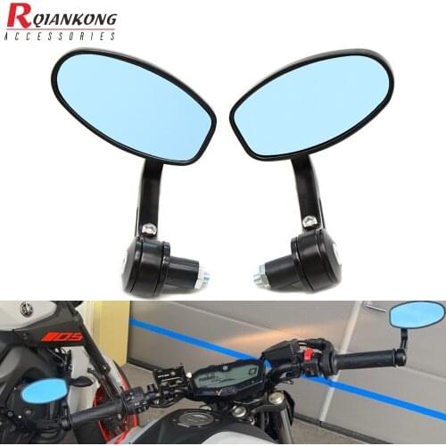 7/8"22MM Motorcycle Handle End Mirror CNC Aluninum Handlebar Rearview Side Mirrors For Vespa GTS300 GTS GTV LX LT GTS LXV Sprint