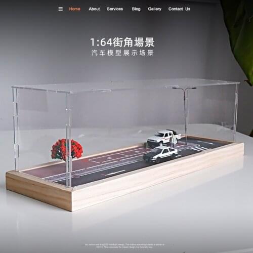 1:64 Car Model Simulation Parking Garage Model Scene Acrylic Parking Lot Toy Decompression Figure Storage
