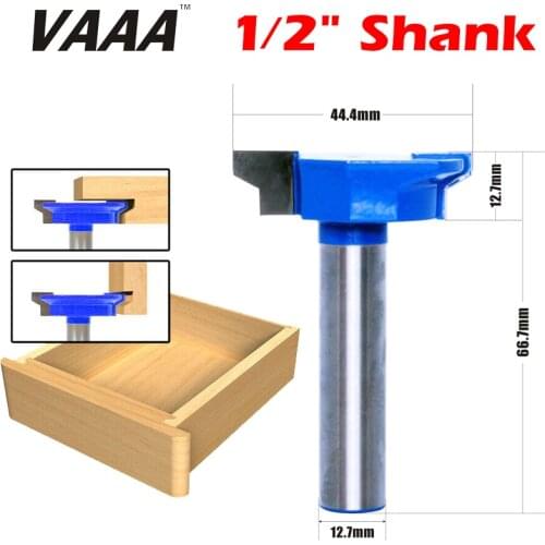 VAAA 1PC 1/2" Shank Straight Rail & Stile Router Bit Woodworking Chisel Cutter Tool for Woodworking Tools