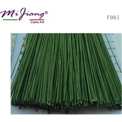 10pcs/set 1.2mm Fondant Sugar Flower Diameter Wire Green Paper Surface Simulation Modeling tool For Cake Decorating Mold F003