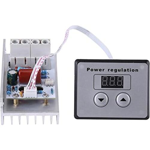 10000W SCR Digital Voltage Regulator Speed Control Dimmer Thermostat AC 220V 80A