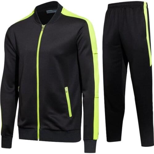 2017 Breathable Adult Child Training Suits Soccer Jersey Kit Men Long Sleeve Zipper Football Clothing Boy Jogging Tracksuit Set