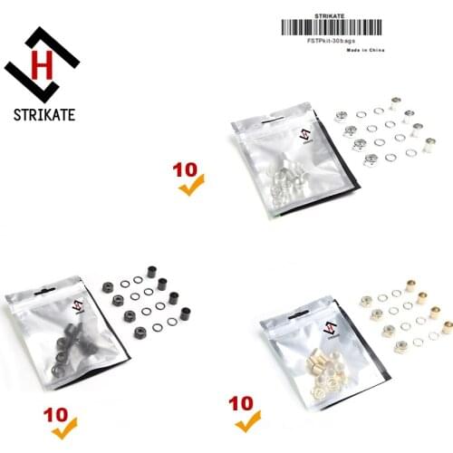 30bags per pack Skateboard Truck Parts M8 Inch screw Truck side screws Bearing Spacer and Truck washers for Skateboard Longboard
