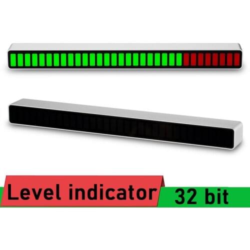 32 bit Sound Control Level Indicator Audio Music Spectrum Board VU Meter MIC rhythm Analyzer For MP3 VU Meter Amplifiers Speaker