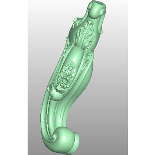 3D model STL format file for cnc router engraving furniture sofa cabinet chair leg pattern Artcam 659