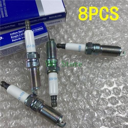 8X Iridium Spark Plug For Buick Enclave Cadillac XTS ATS Chevrolet Traverse Colorado Terrain Acadia GMC Opel Vauxhall 41-109
