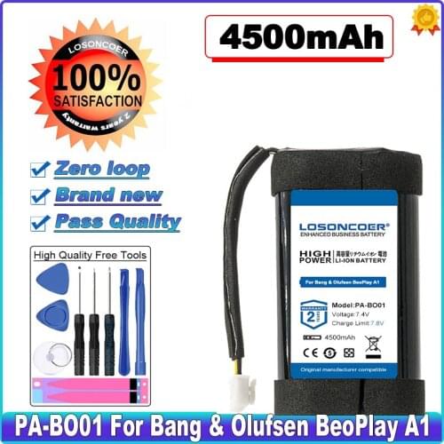LOSONCOER High Capacity Battery 4500mAh PA-BO01 Battery for Bang & Olufsen BeoPlay A1 , CA18 Batteries + free tools