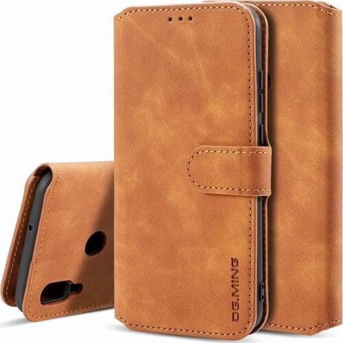 Huawei Y6 2019 Case Huawei Y6 Pro 2019 Telefoon Tas Gevallen Portemonnee Flip Matte Leather Volledige Cover vintage Coque Y 6