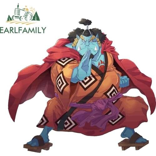 EARLFAMILY 13cm x 12cm for Jimbei Anime Decal Vinyl Car Stickers Personality Motorcycle Occlusion Scratch Car Door Protector