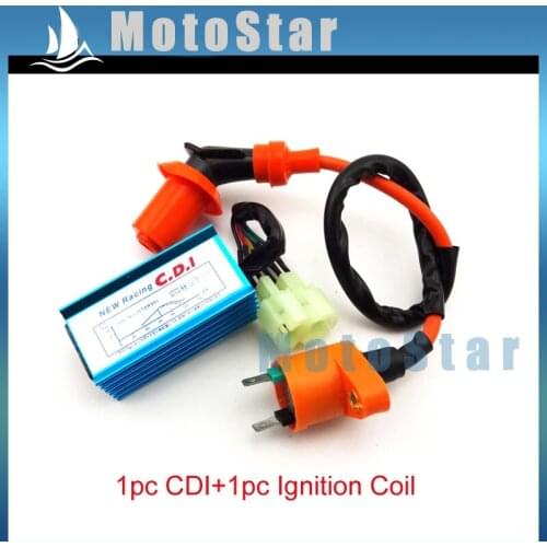 Racing Ignition Coil 6 Pins AC CDI Box For Chinese GY6 50cc 125cc 150cc Moped Scooter