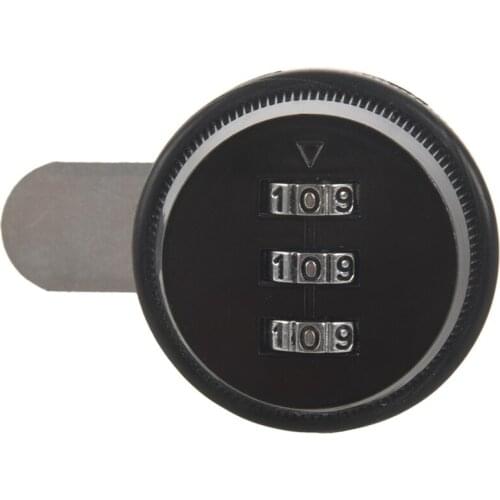 Hot Alloy Code Combination Cam lock Keyless Post Mail Box Cabinet RV 3 Dial black