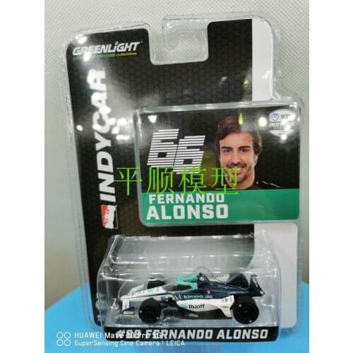 GREENLIGHT cars 1/64 #66 FERNANDO ALONSO INDYCAR Collection metal diecast vehicles toys