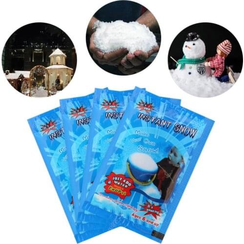Artificial Snow Flake Instant Decor Ma Gic For Christmas Wedding Festival Party New Year Snow Powder Fluffy Decoration Supplies