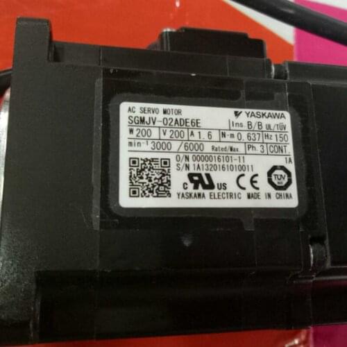 Used Tested Working SGMJV-02ADE6E AC SERVO MOTOR