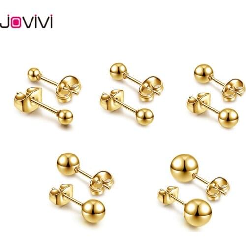 Женские золотые серьги JOVIVI China At AliExpress