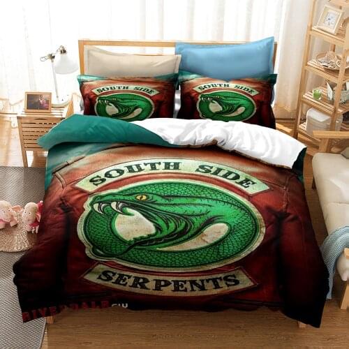 RIVERDALE Bedding Set SERPENTS Duvet Cover Sets Figure Comforter Bed Linen Twin Queen King Single Size Dropshipping Gift