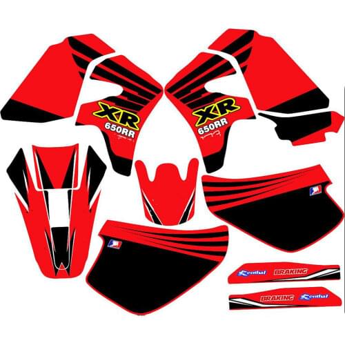Motorcycle full set of 3M stickers decals graphics For Honda XR650R XR650 2000 2001 2002 2003 2004 2005 2006 2007 2008 2009 2010