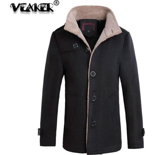 2018 Mens Winter Fleece parkas Male Slim suede Fuax Fur parka Coat Basic Jackets Windbreaker Outerwear Plus Size M-4XL